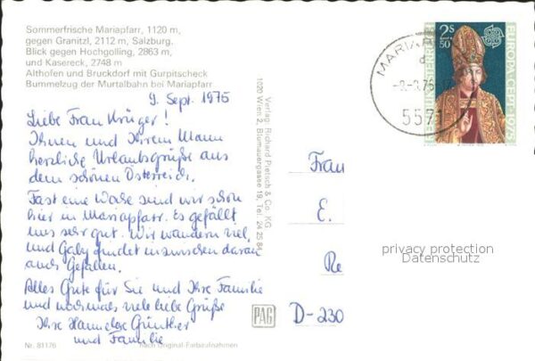 Mariapfarr Panorama gegen Granitzl Murtalbahn Damp – Bild 2