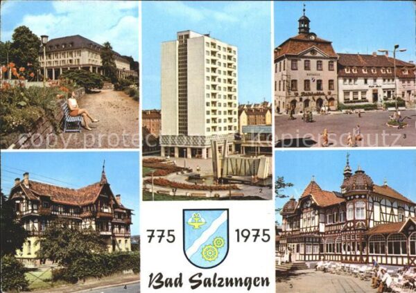 Bad Salzungen Kurhaus Hochhaus Leninplatz Markt Kinde
