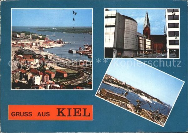 Kiel Hafen Kran Kirche