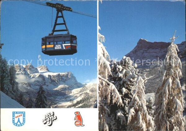 Alta Badia Hochabteital Gross Seilbahn Winterpanor