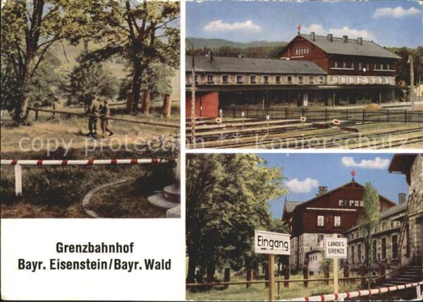 Bayrisch Eisenstein Grenzbahnhof Landesgrenze Bayerischer W