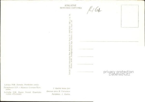 Riga Lettland Bahnhof Priedaine – Bild 2