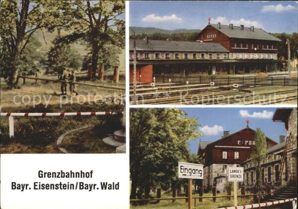 Bayerisch Eisenstein Grenzbahnhof Bayerischer Wald Landesgre