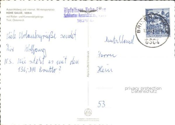 Hohe Salve Aussichtsberg Rofangebirge Karwendelgeb – Bild 2
