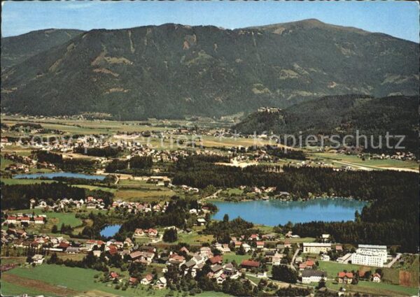 St Magdalen Villach mit Ruine Landskron und Gerlitzen See F