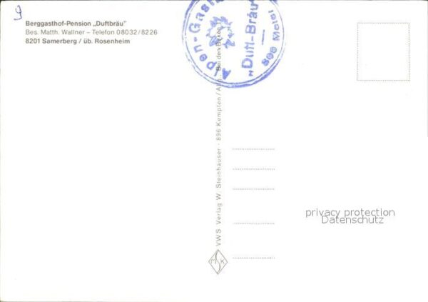 Samerberg Berggasthof Pension Duftbräu Kapelle – Bild 2
