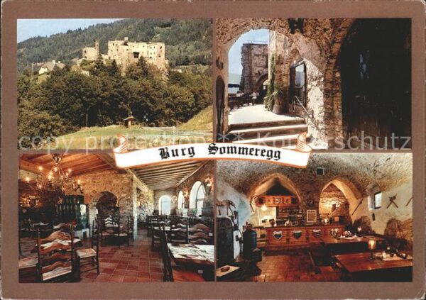 Seeboden Millstaettersee Burg Sommeregg Restaurant Cafe Burgsche