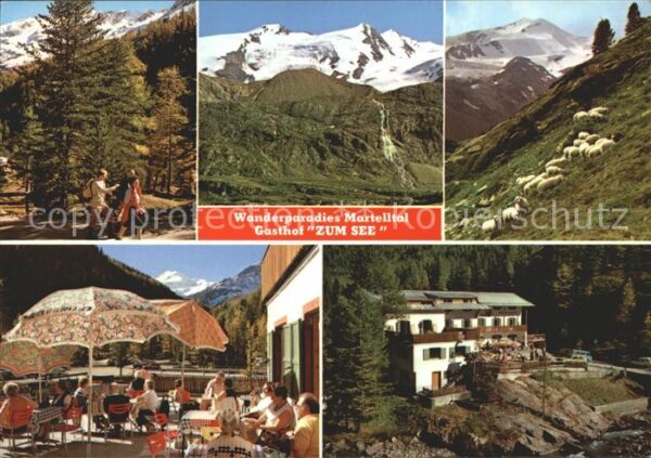 Martelltal Gasthof Zum See Wanderparadies Alpen Sc