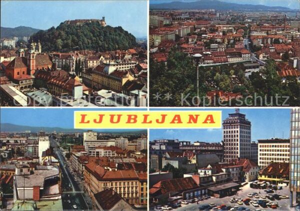 Ljubljana Teilansichten Burg