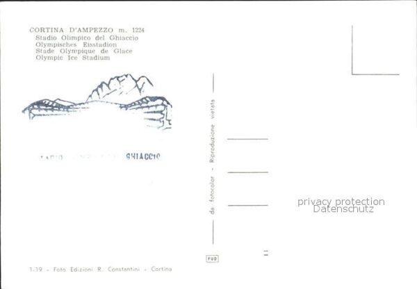 Cortina d Ampezzo Olympisches Eisstadion Wintersport – Bild 2