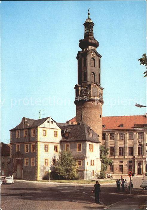 Weimar Thueringen Schlossturm mit Bastille