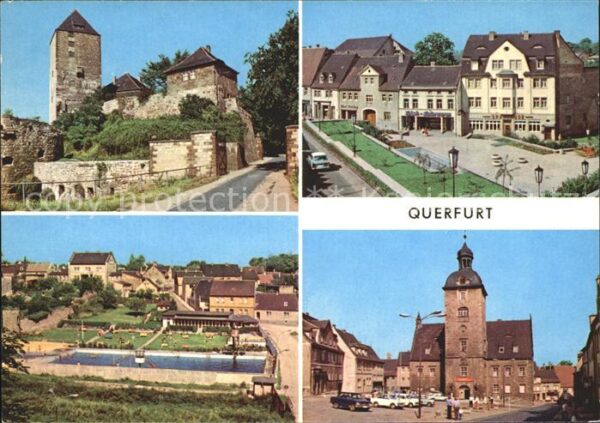 Querfurt Burg Dreieck Schwimmbad Rathaus