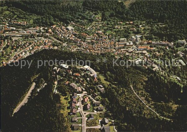 Wildbad Schwarzwald Höhenkurgebiet Sommerberg Fliegeraufnah