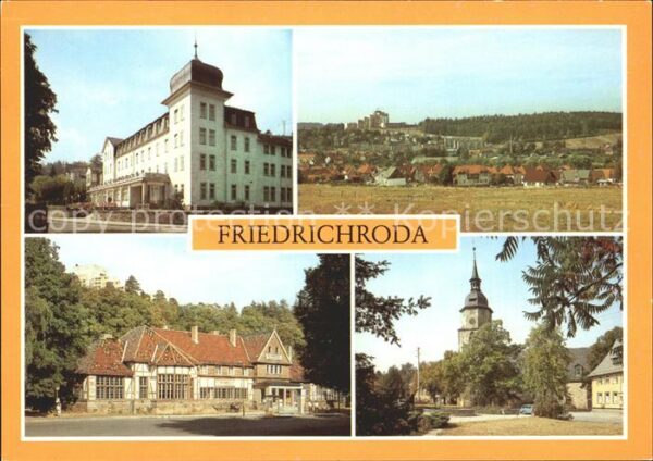 Friedrichroda FDGB Erholungsheim Bahnhof Reinhardsbru