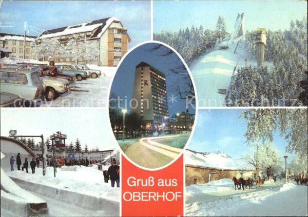 Oberhof Thueringen FDGB Erholungsheim Schanze Skispringen