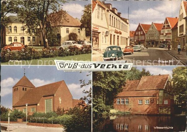 Vechta Rathaus Grosse Strasse Wassermühle Kirc