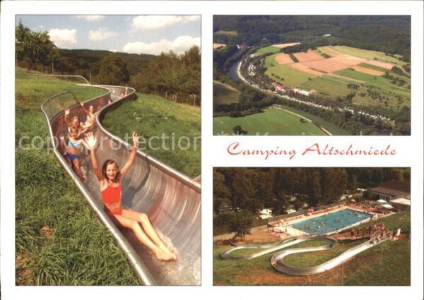Bollendorf Suedeifel Camping Altschmiede Freibad Rutschbahn