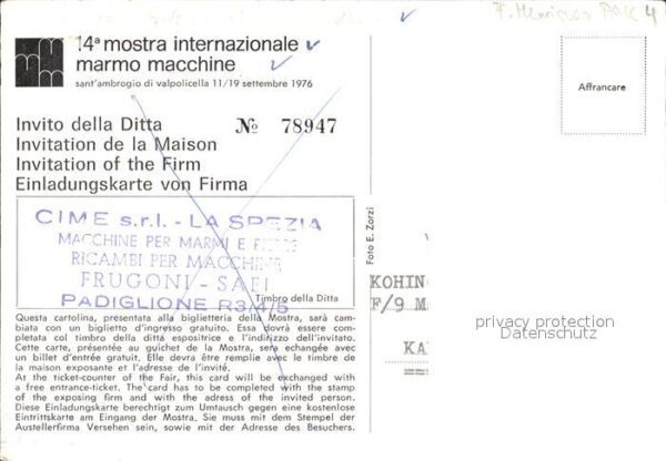 Sant Ambrogio di Valpolicella Mostra internazionale marmo macchine Me – Bild 2