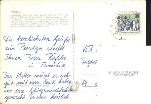 Perstejn Puerstein Hotel Ferienhaus Schwimmbad Camping Lan – Bild 2