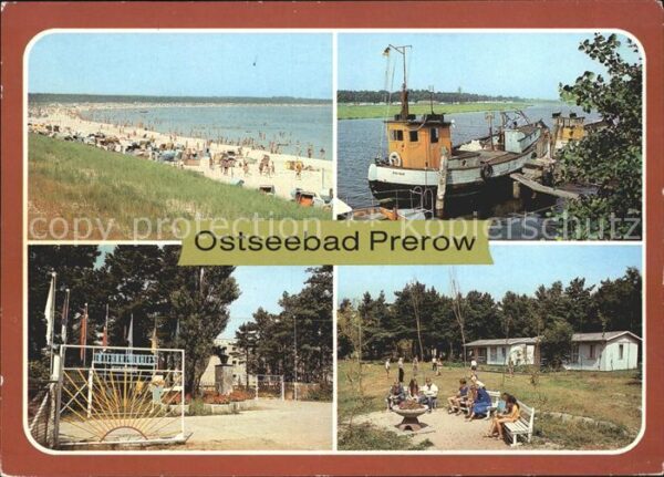 Prerow Ostseebad Strand Fischerboote Prerowstrom Ferienl