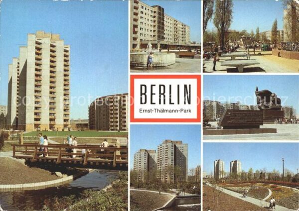 Berlin Am Goldfischteich Brunnen Hochhaus Kind