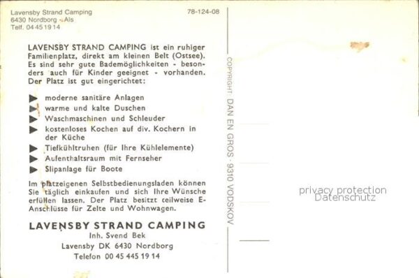 Nordborg Lavensby Strand Camping Fliegeraufnahme – Bild 2