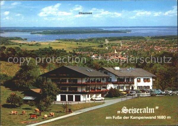 Bernau Chiemsee Berggasthof Seiseralm am Fusse der Kamp