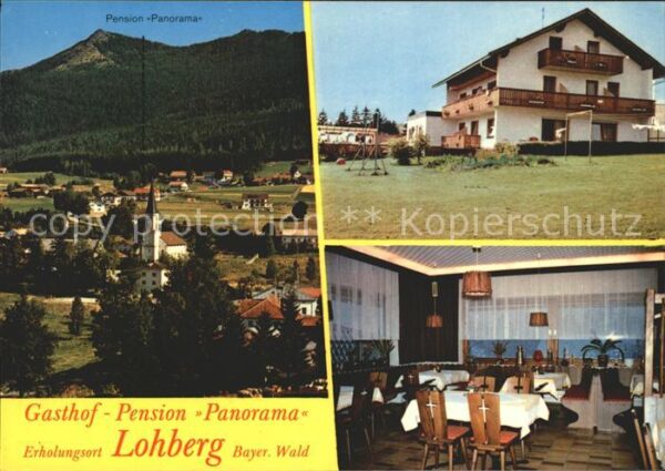Lohberg Lam Gasthof Pension Panorama Ortsansicht mi