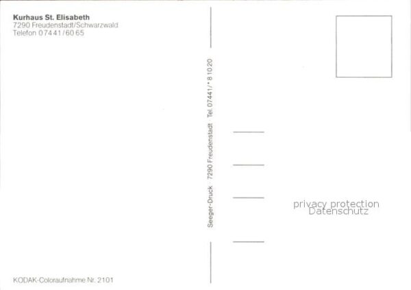 Freudenstadt Kurhaus St Elisabeth Schwarzwald – Bild 2