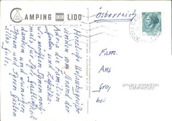 Cavallino Venezia Camping Lido Strand Fliegeraufnahme – Bild 2