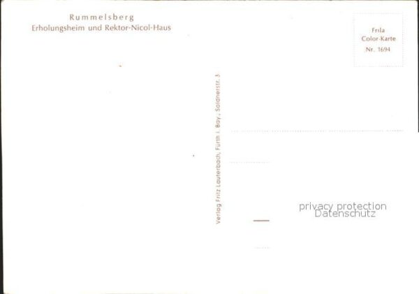 Rummelsberg Erholungsheim und Rektor Nicol Haus – Bild 2
