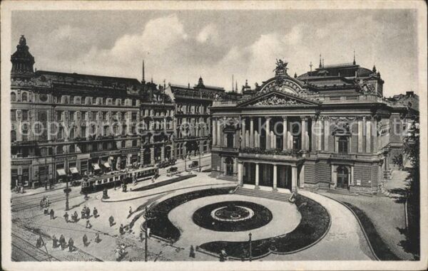 Strassenbahn Brünn Brno Stadttheater