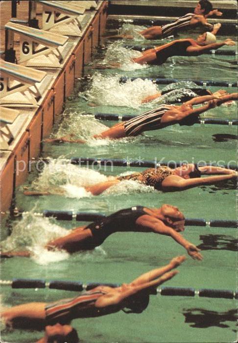 Schwimmen 200 m Rücken Mexico 1968 Spendenkarte