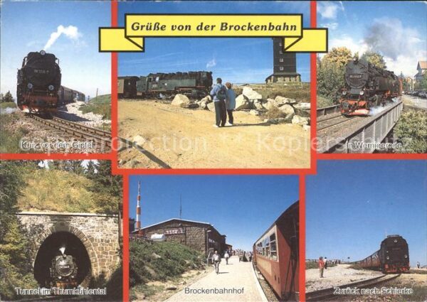 Lokomotive Brockenbahn Bahnhof Tunnel Thumkühlenta