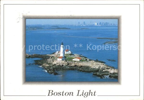 Leuchtturm Lighthouse Boston Light Massachusetts