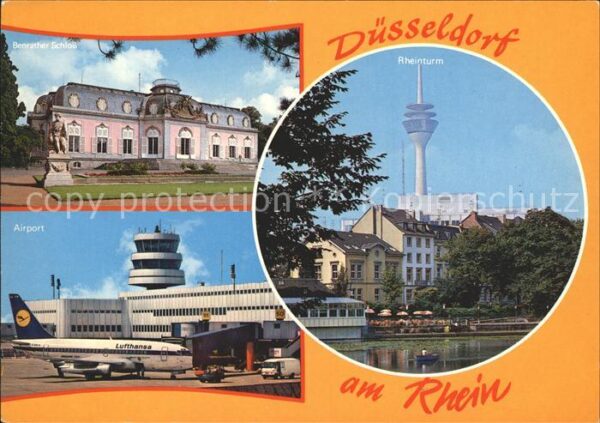 Lufthansa Düsseldorf Rheinturm Benrather Schloss