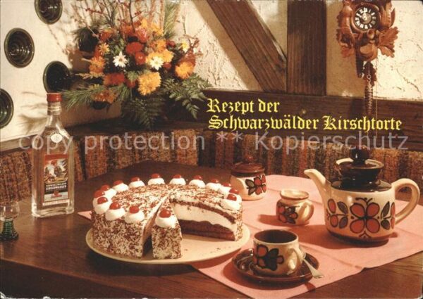 Lebensmittel Rezept Schwarzwälder Kirschtorte Kuckuc