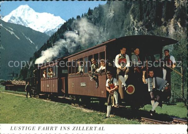 Eisenbahn Zillertal Musikanten Akkordeon Posaune