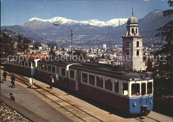 Eisenbahn Gelenkzug Lugano-Ponte Tresa-Bahn