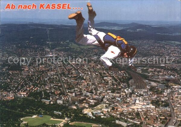 Fallschirmspringen Kassel Fliegeraufnahme