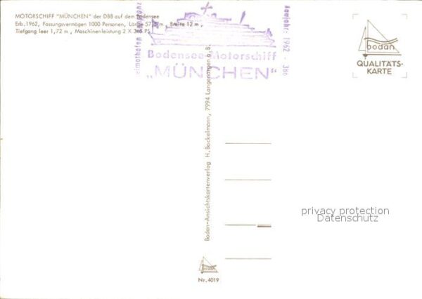 Motorschiffe München Bodensee – Bild 2