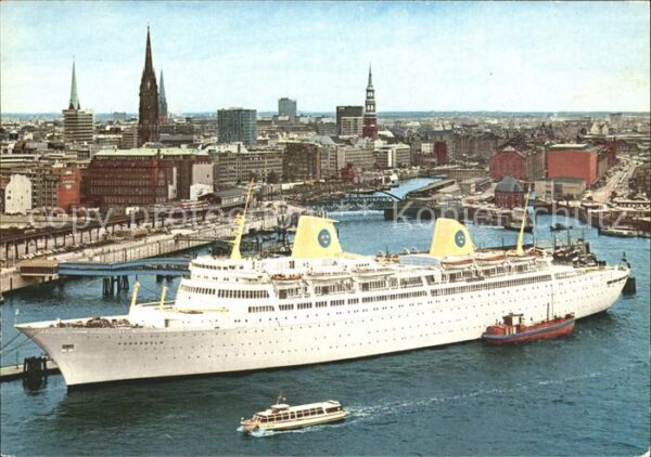 Faehre Ferry Bac Traghetto-- Kungsholm Hamburg Überseebrücke