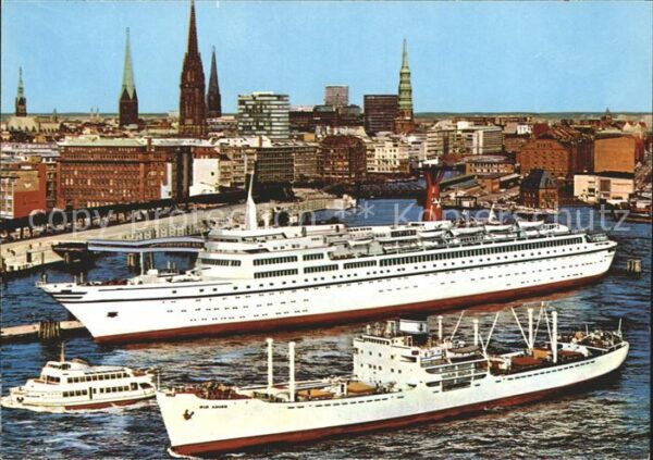Faehre Ferry Bac Traghetto-- TS Hamburg Überssebrücke