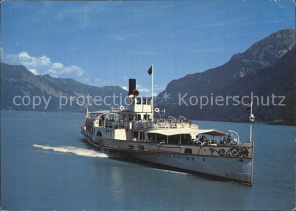 Dampfer Seitenrad Lötschberg Brienzersee