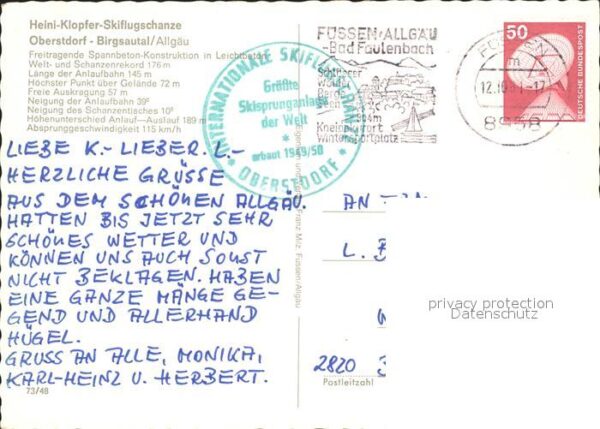 Ski-Flugschanze Heini-Klopfer Oberstdorf-Birgsautal Sei – Bild 2