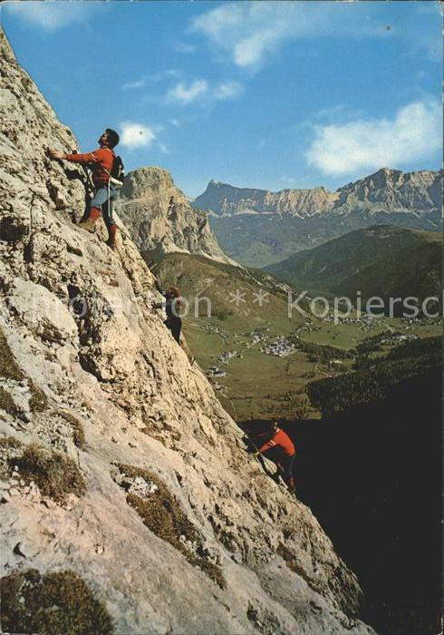 Klettern Bergsteigen Dolomiti Gruppo Sella Tridentina al Pis