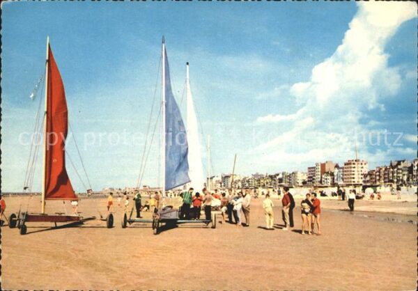 Segeln Strandsegeln La Panne Segelwagen Strand