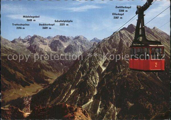 Seilbahn Walmendingerhorn Mittelberg Kleines Wal