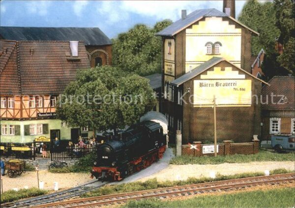Modellbau-Eisenbahn Bären-Brauerei Biergarten