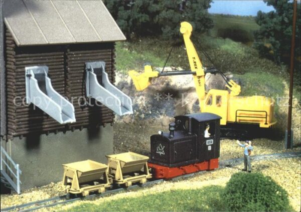 Modellbau-Eisenbahn Ladungsverkehr Schotterwerk
